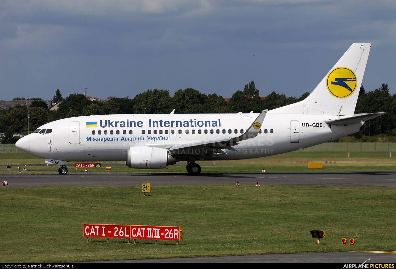 Ukraine International Airlines UR-GBE aircraft at Berlin - Tegel