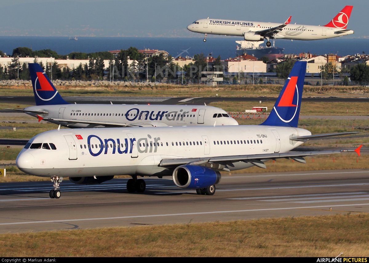 Onur Air TC-ONJ aircraft at Istanbul - Ataturk