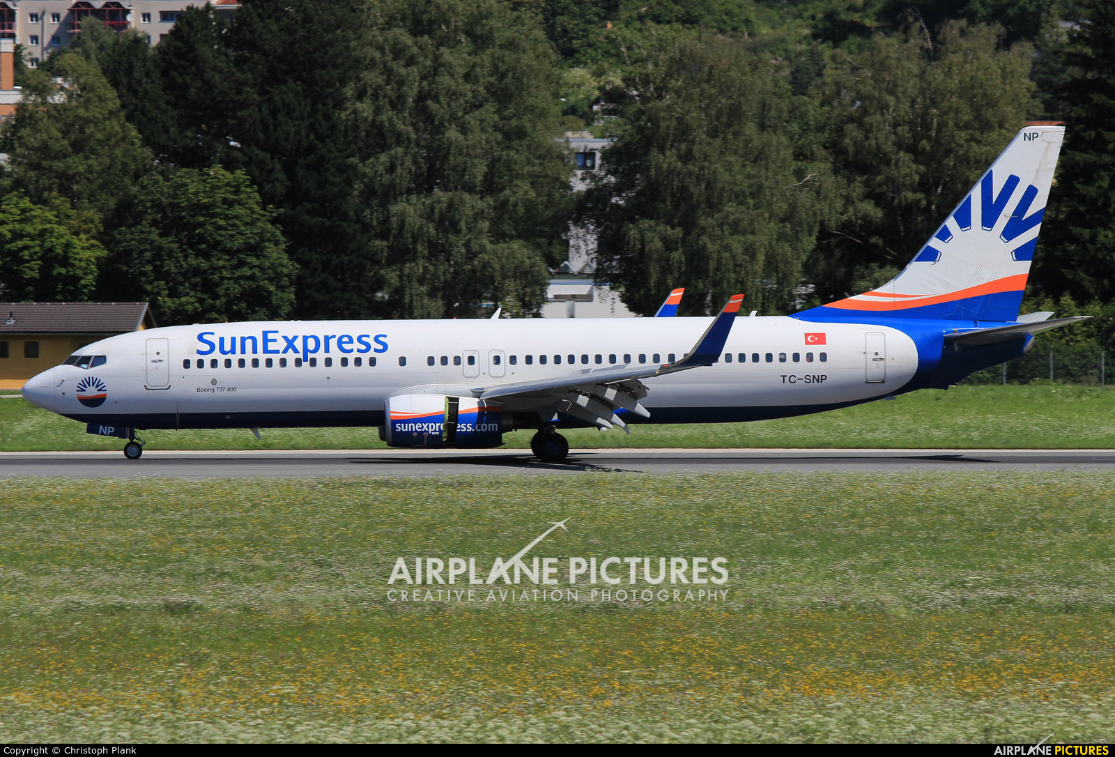 SunExpress TC-SNP aircraft at Innsbruck