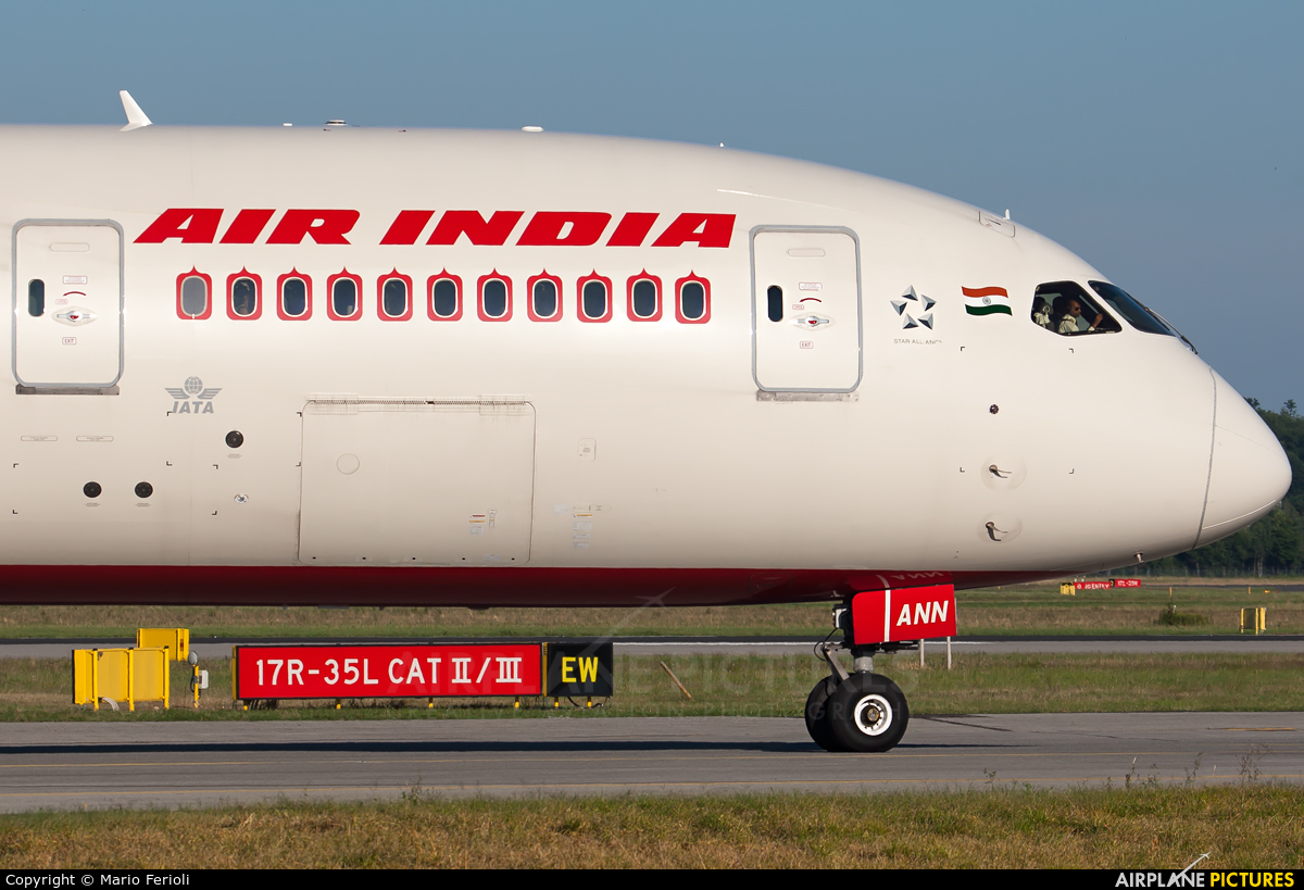 Air India VT-ANN aircraft at Milan - Malpensa
