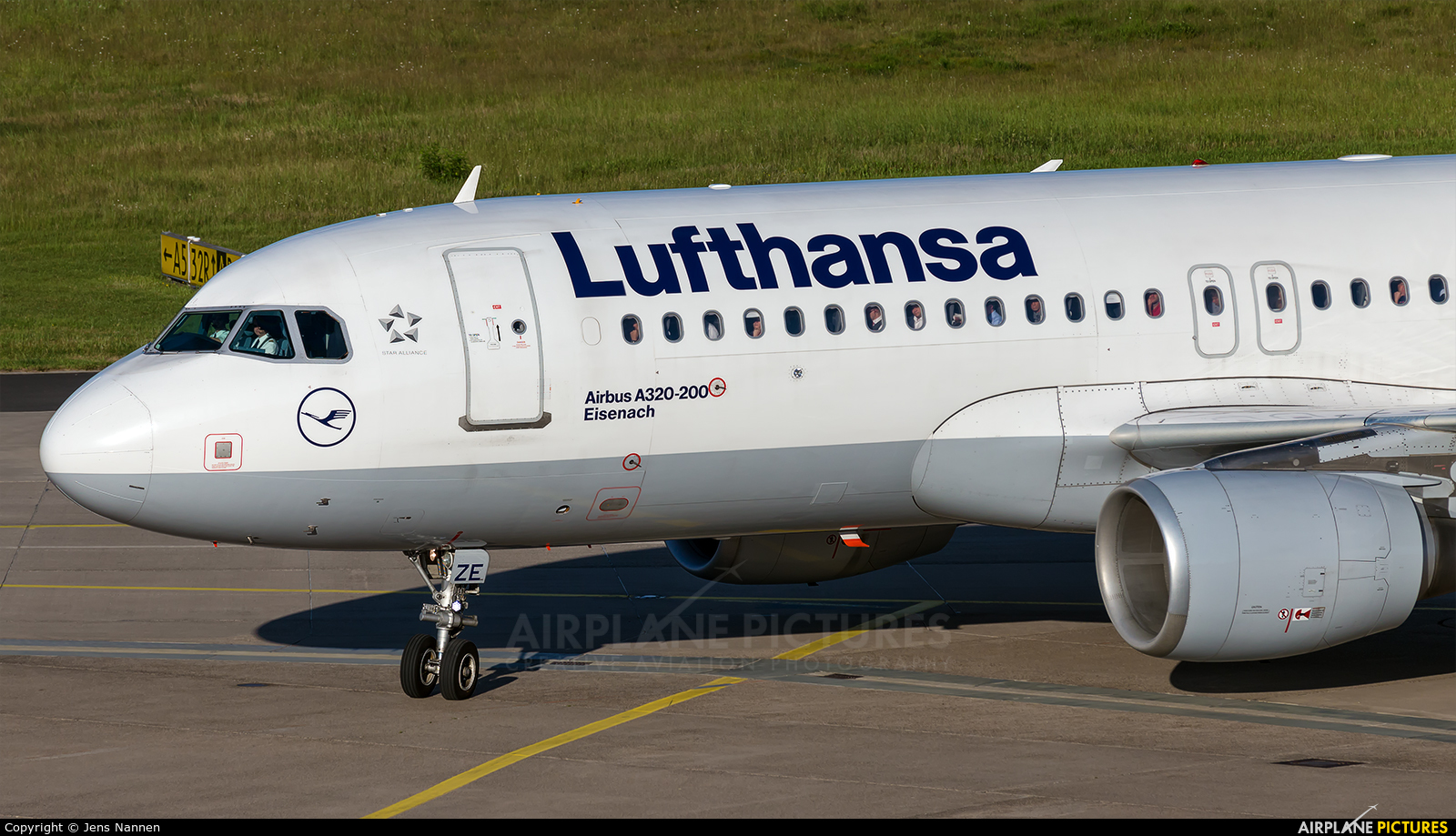 Lufthansa D-AIZE aircraft at Cologne Bonn - Konrad Adenauer
