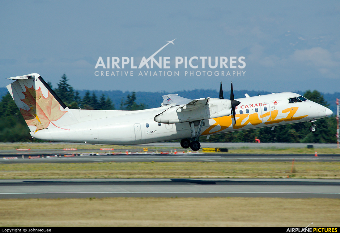 Air Canada Jazz C-GTAT aircraft at Seattle-Tacoma Intl