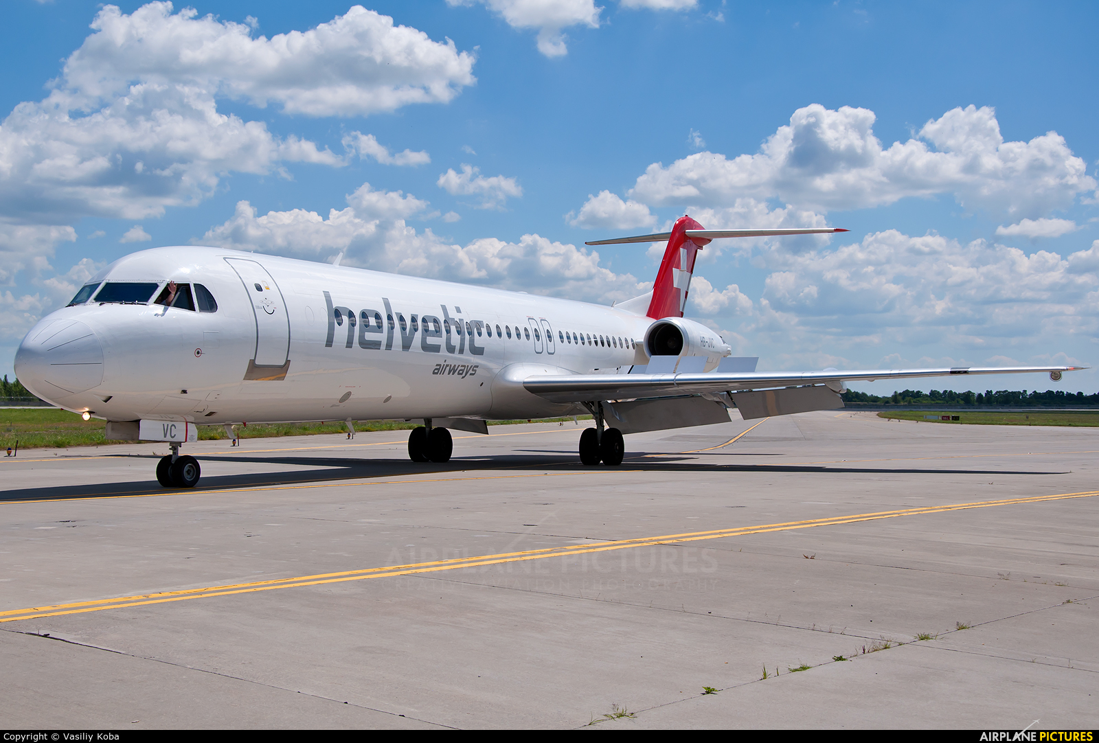Helvetic Airways HB-JVC aircraft at Kyiv - Borispol
