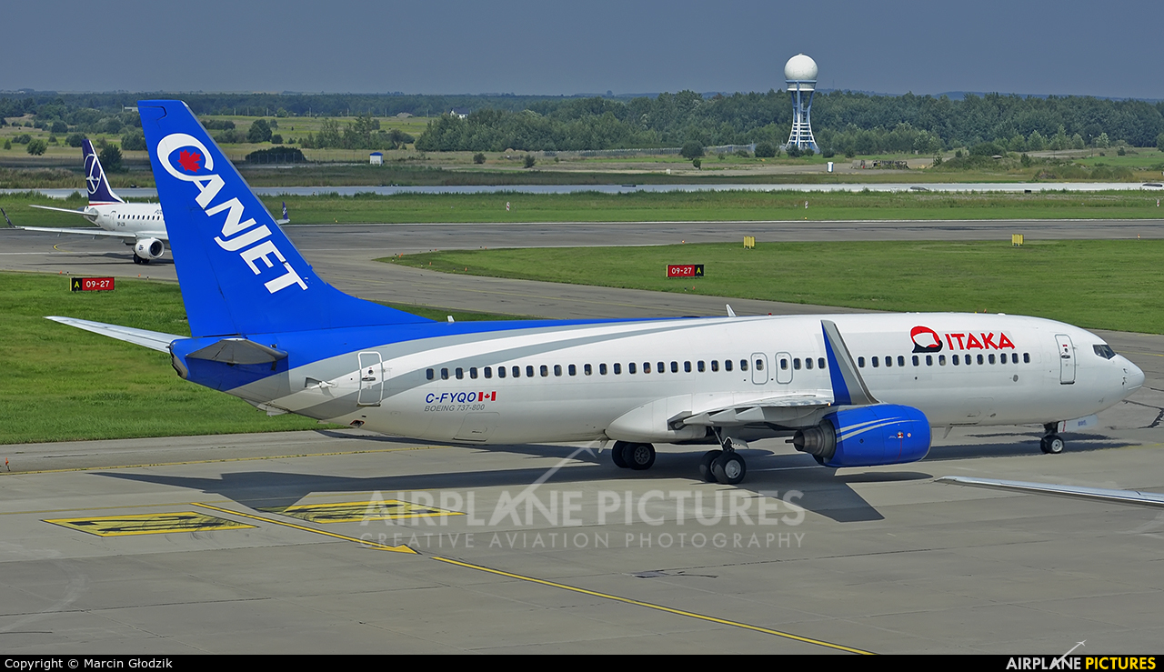 CanJet Airlines C-FYQO aircraft at Katowice - Pyrzowice
