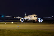 Airbus A350XWB at Moscow Sheremetyevo title=