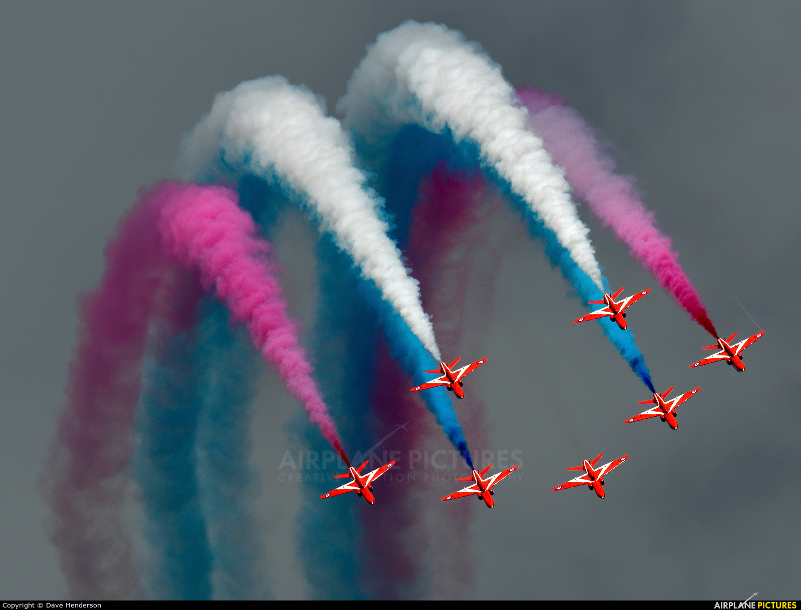 Royal Air Force "Red Arrows" XX322 aircraft at Newcastle - Off Airport