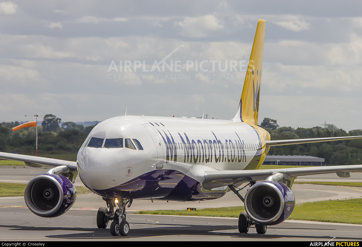 Monarch Airlines G-OZBY aircraft at Manchester