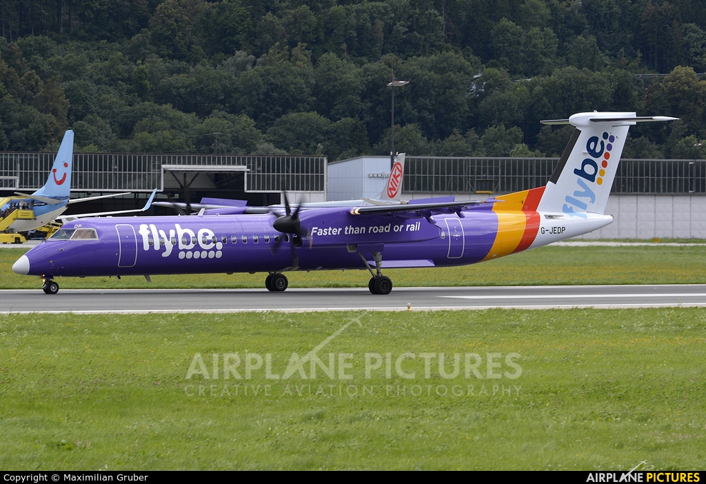 Flybe G-JEDP aircraft at Innsbruck