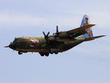 Venezuela Air Force Hercules in special colours stopping in Malta title=