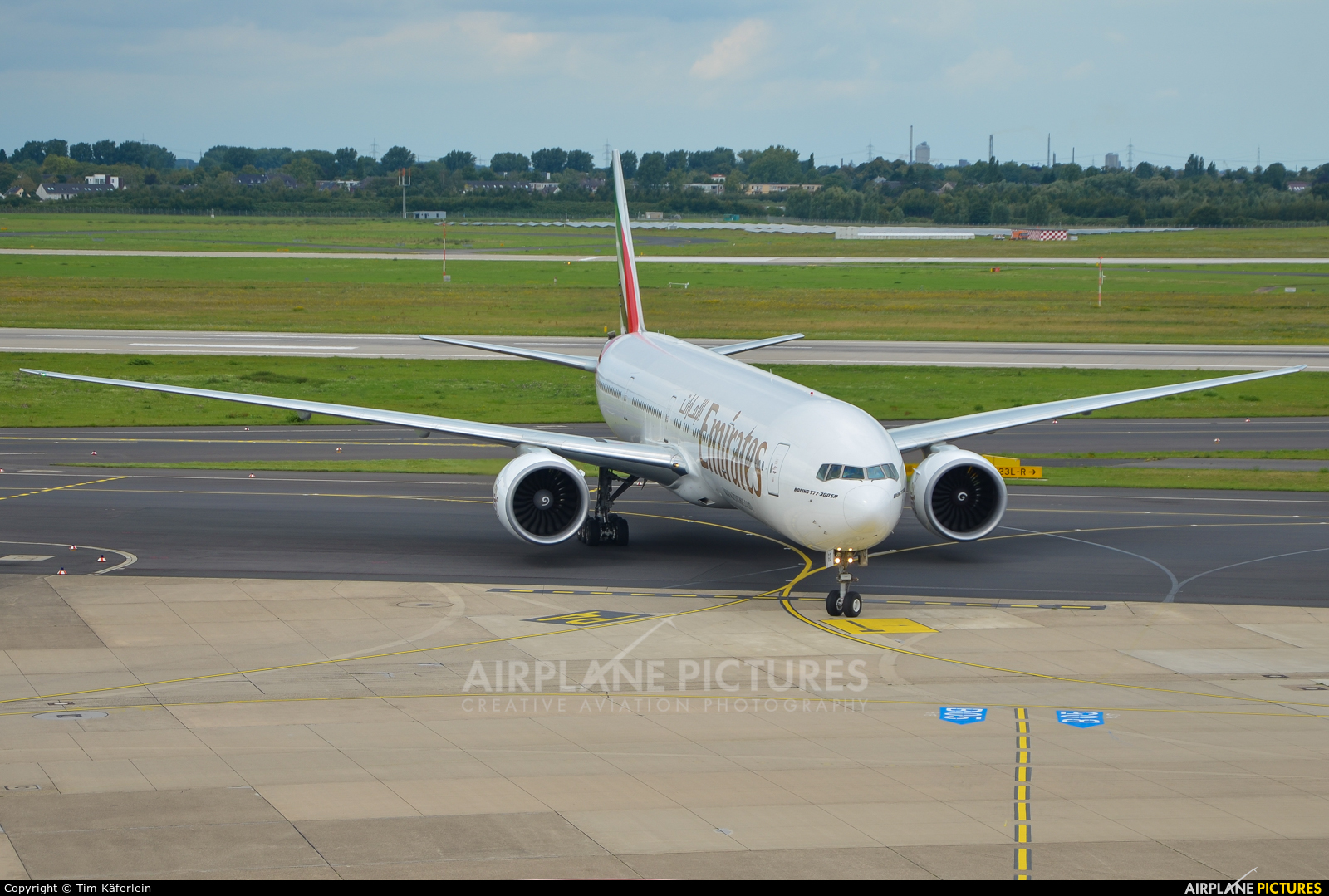 Emirates Airlines A6-EGO aircraft at Düsseldorf