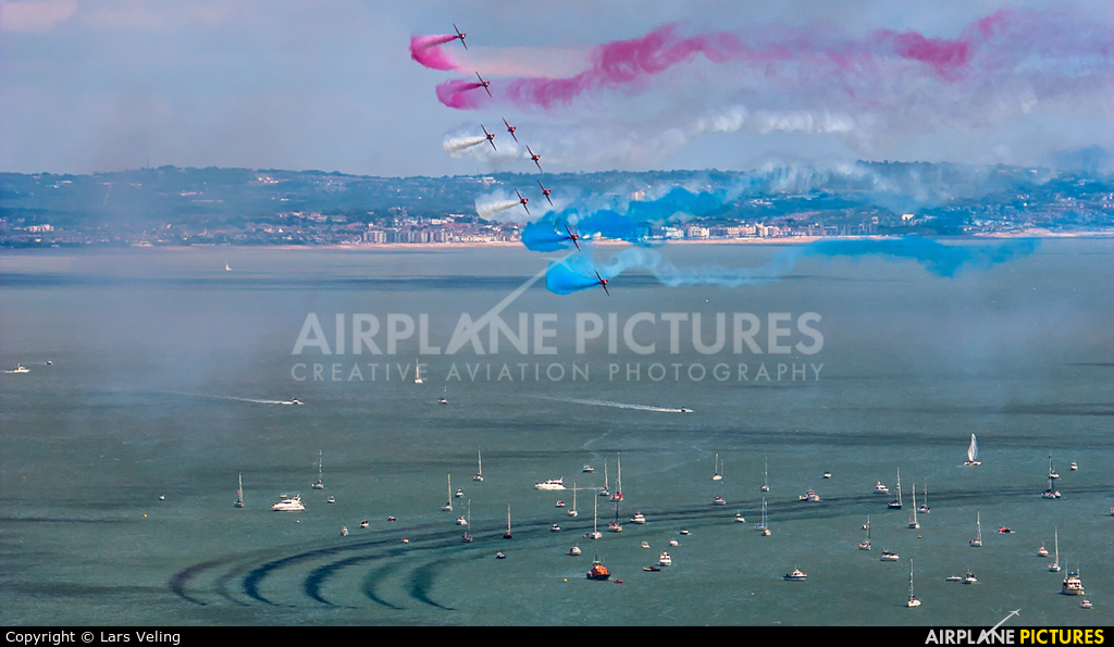 Royal Air Force "Red Arrows" XX311 aircraft at Eastbourne - Off-Airport