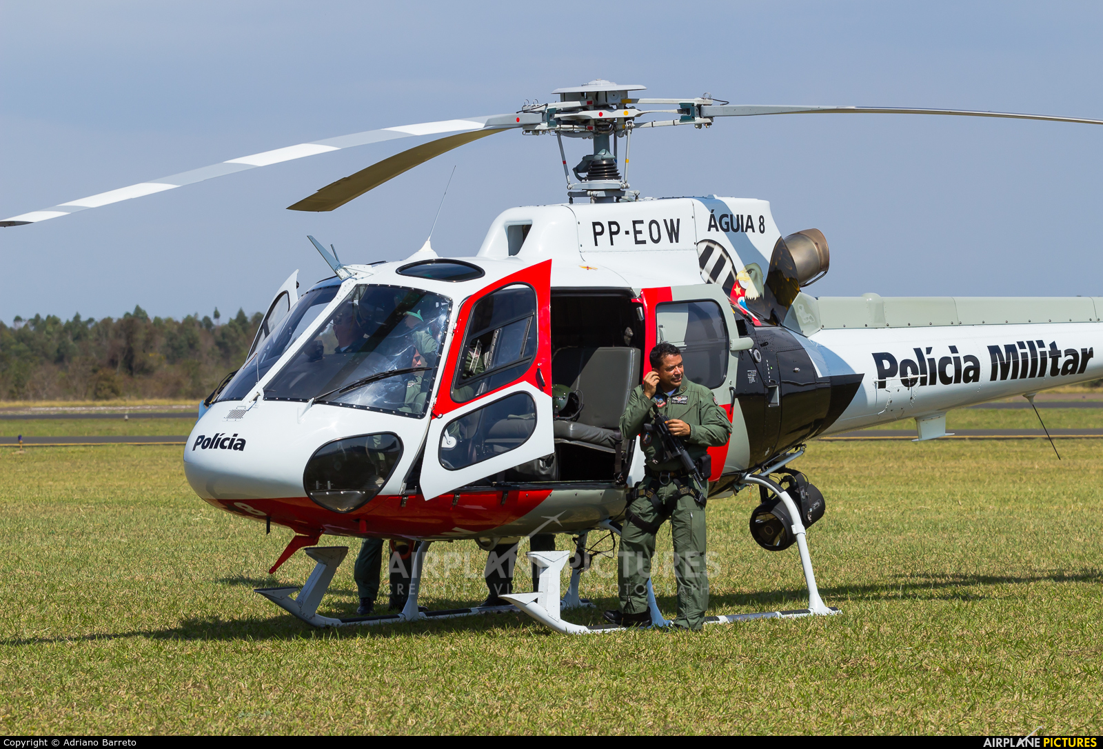 Police Aviation Services PP-EOW aircraft at Pirassununga (Campo Fontenelle)