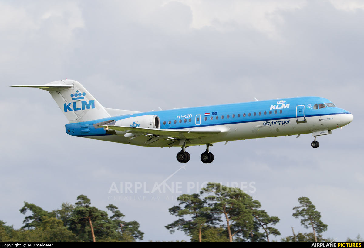 KLM Cityhopper PH-KZD aircraft at Luxembourg - Findel