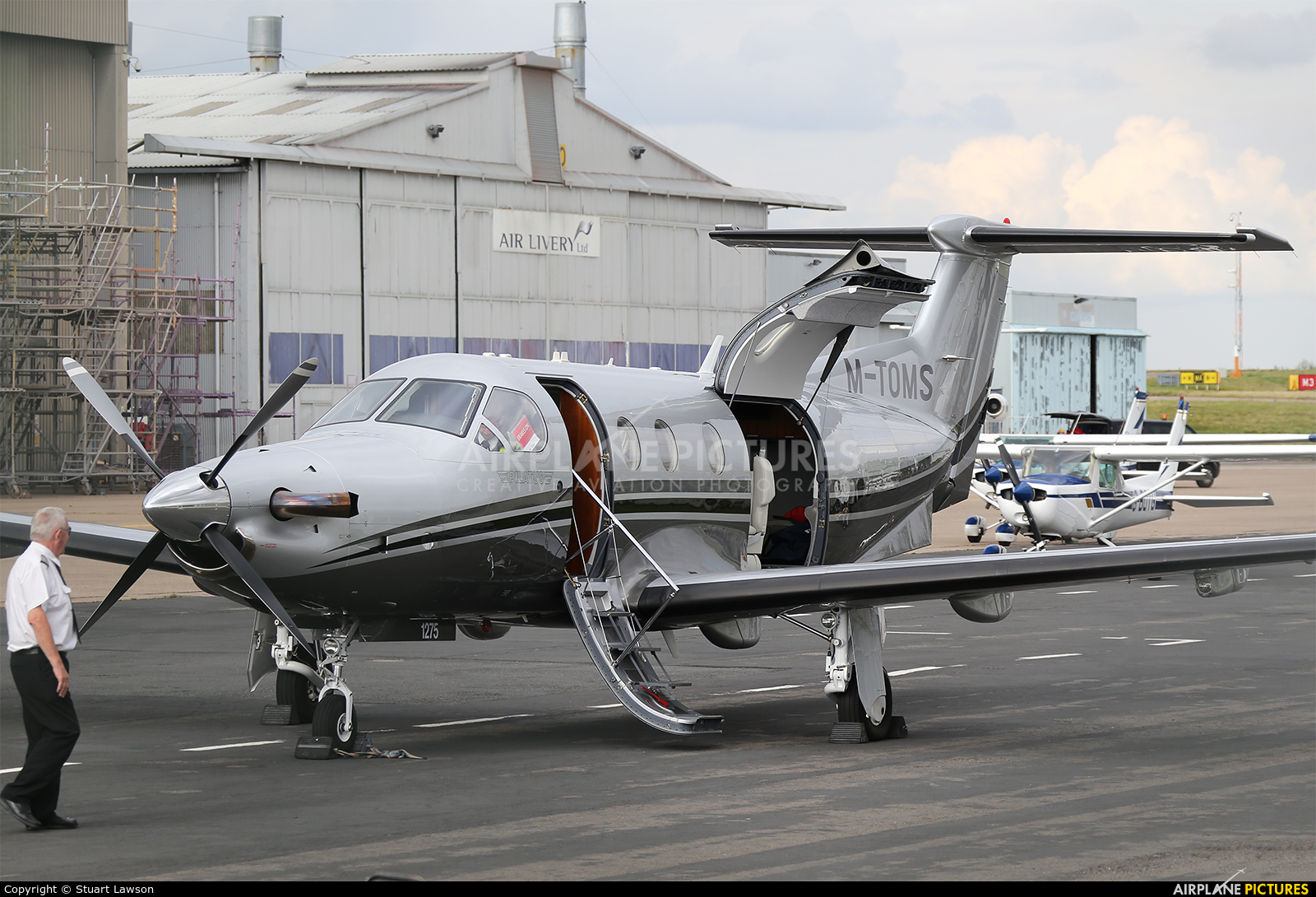 Private M-TOMS aircraft at East Midlands