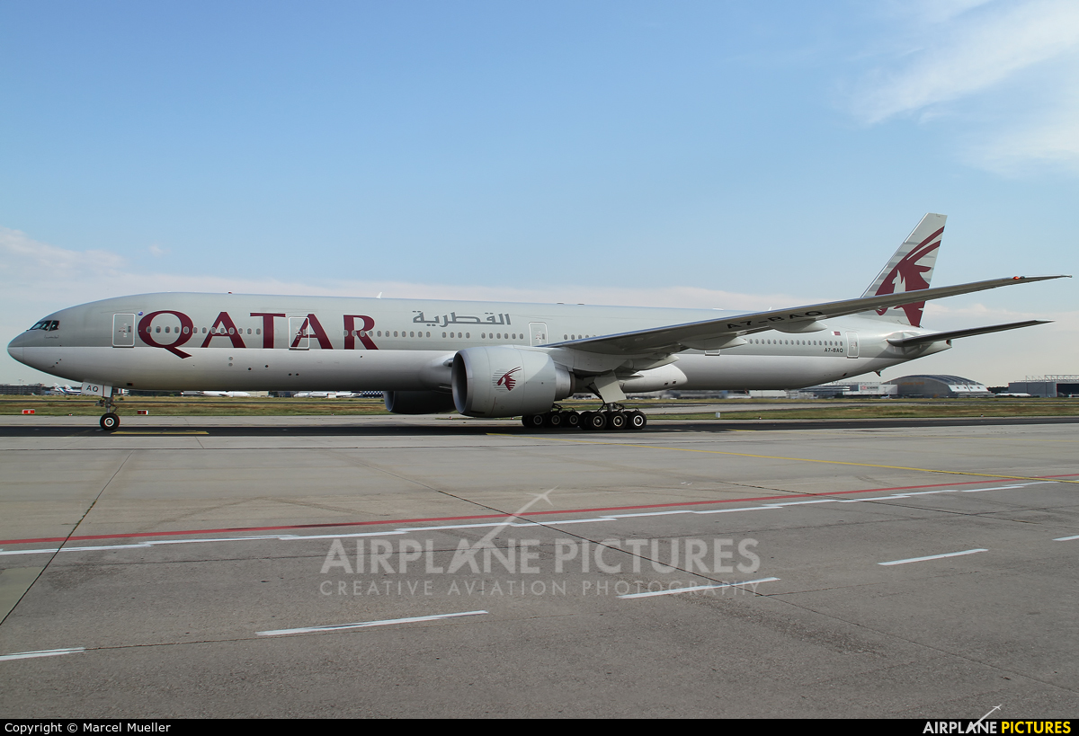Qatar Airways A7-BAQ aircraft at Frankfurt