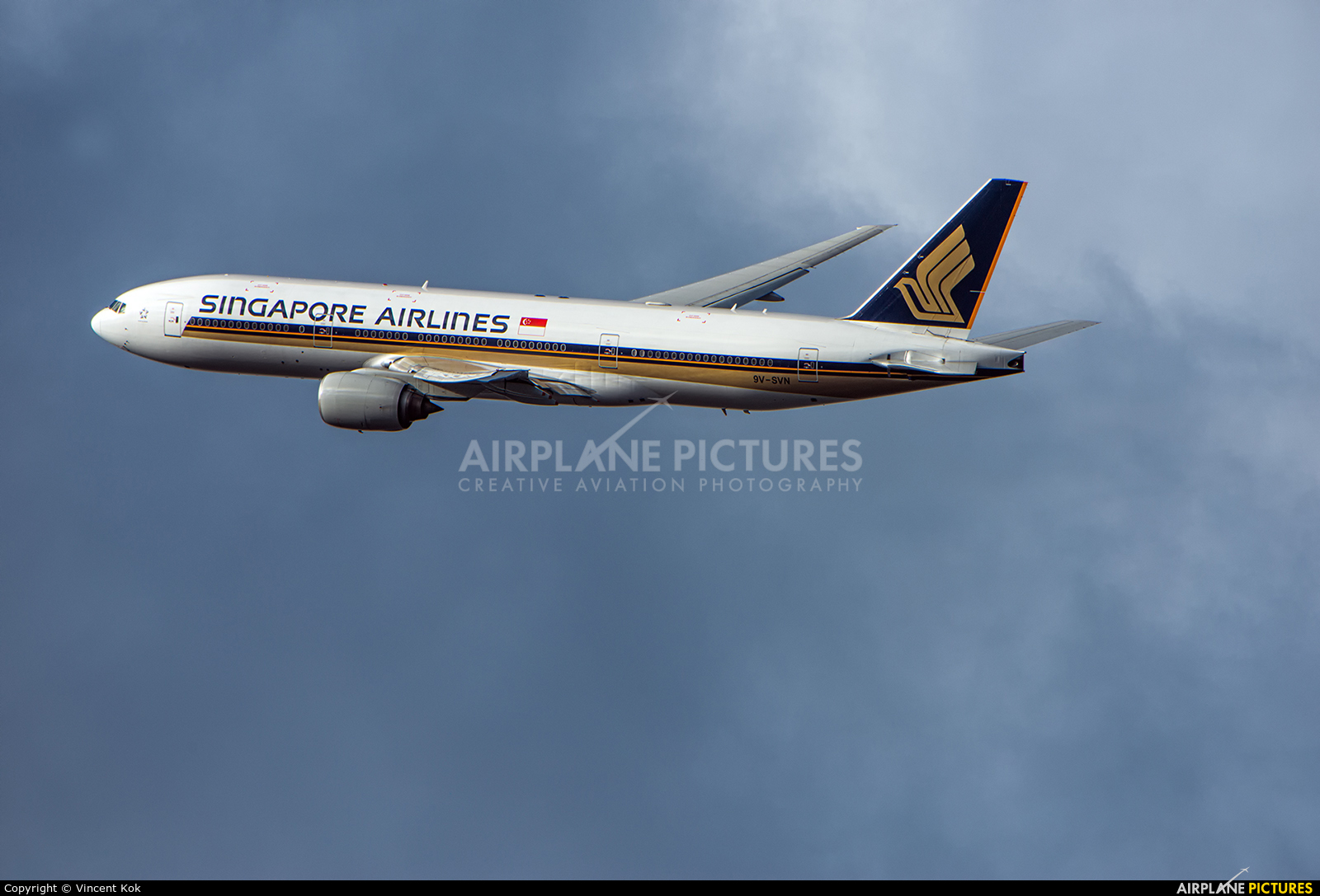Singapore Airlines 9V-SVN aircraft at Amsterdam - Schiphol