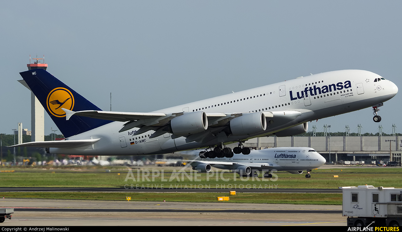 Lufthansa D-AIMC aircraft at Frankfurt