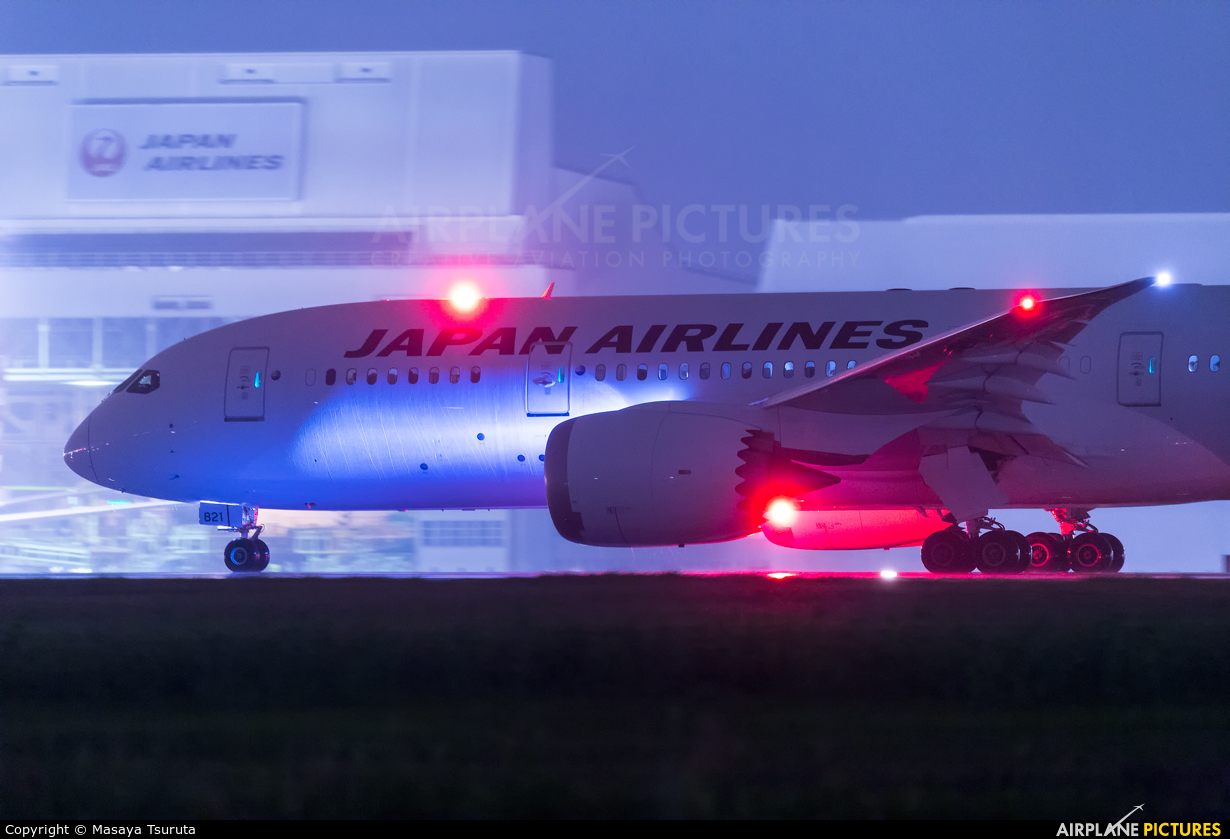 JAL - Japan Airlines JA821J aircraft at Tokyo - Narita Intl