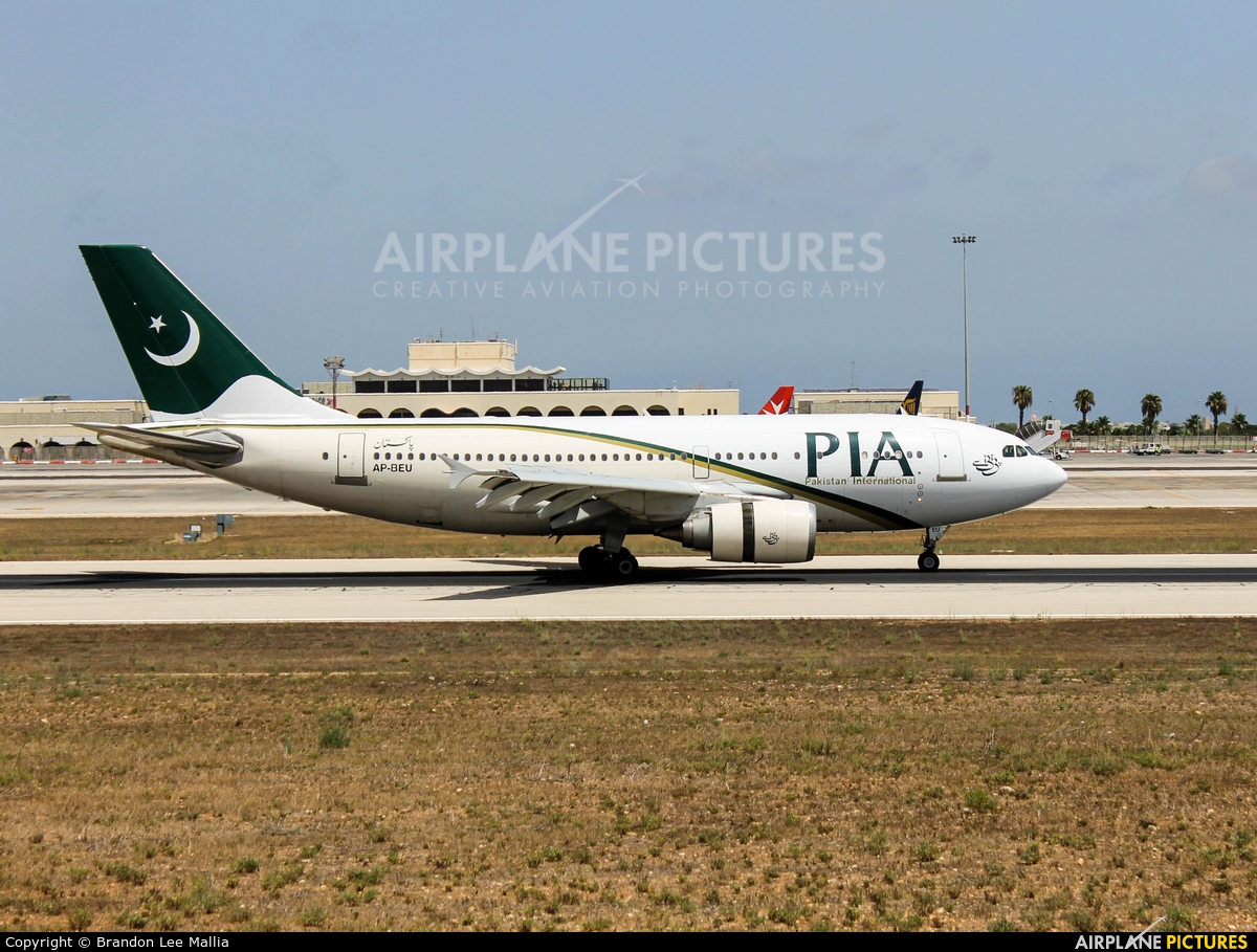 PIA - Pakistan International Airlines AP-BEU aircraft at Malta Intl