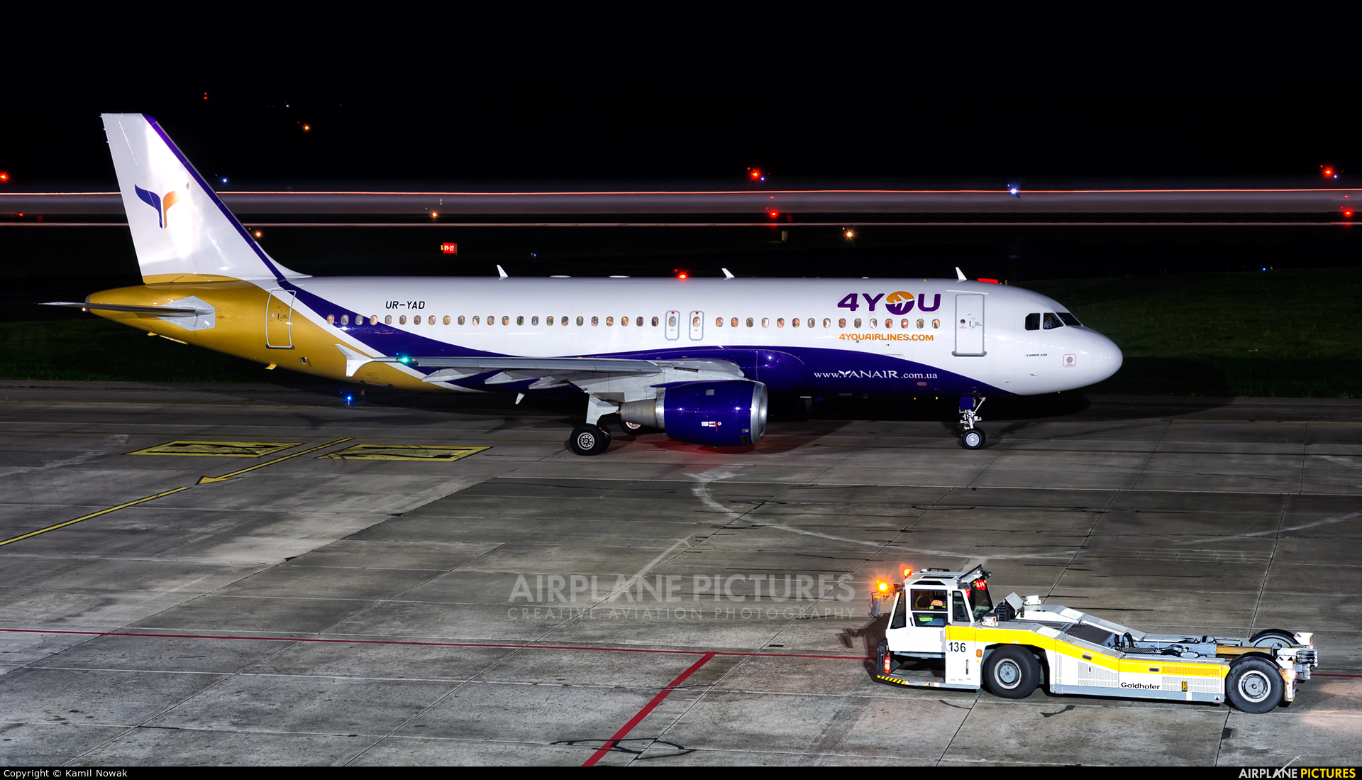 4YOU Airlines UR-YAD aircraft at Katowice - Pyrzowice