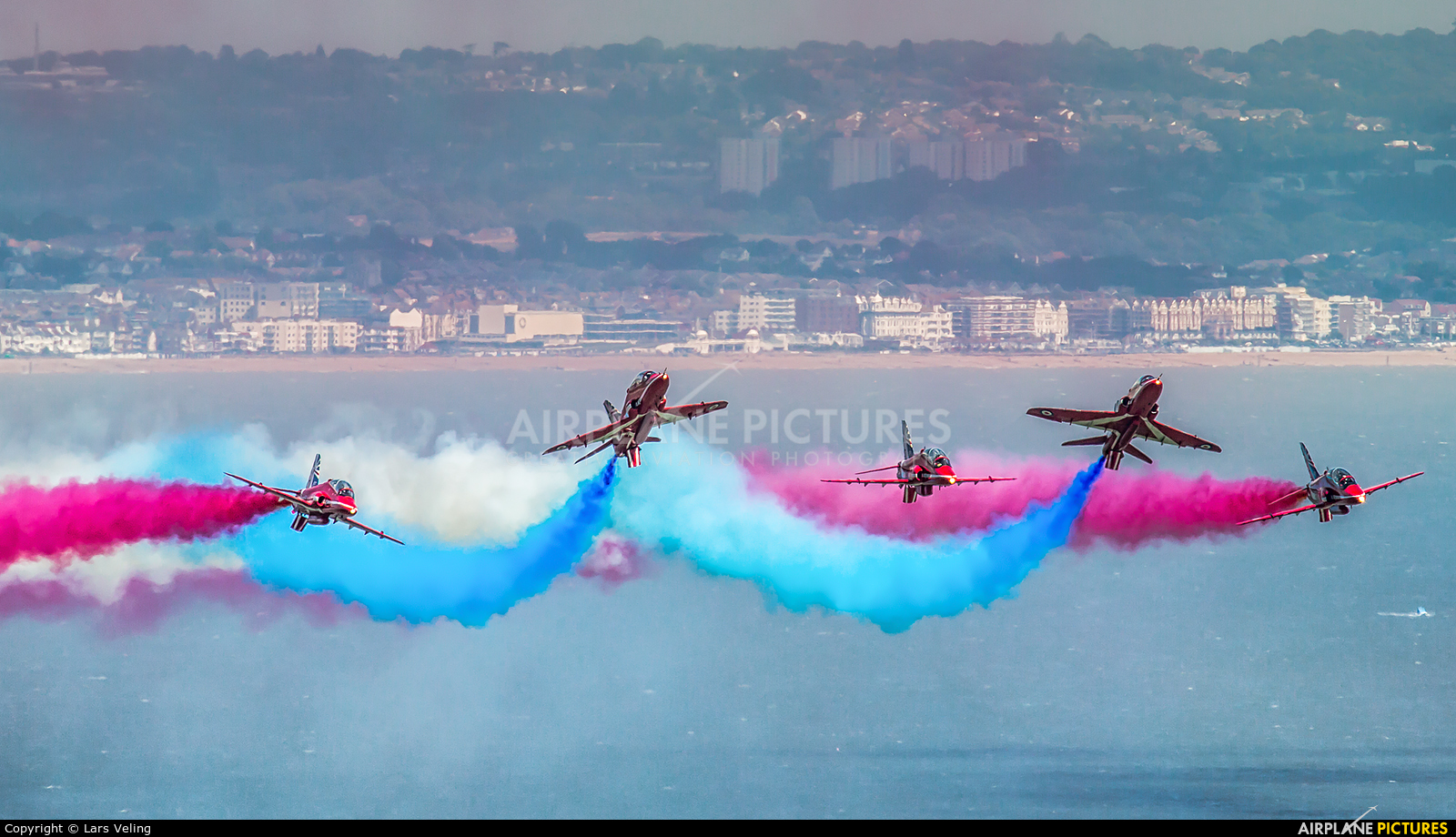 Royal Air Force "Red Arrows" XX242 aircraft at Eastbourne - Off-Airport