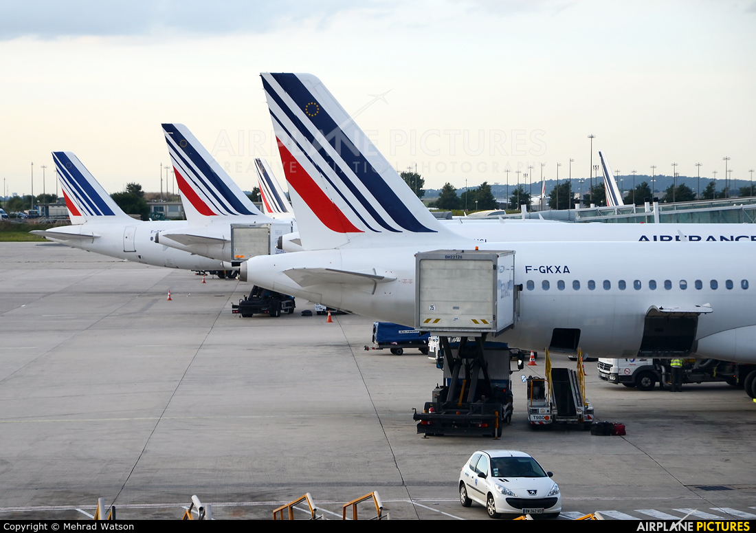 Air France F-GKXA aircraft at Paris - Charles de Gaulle