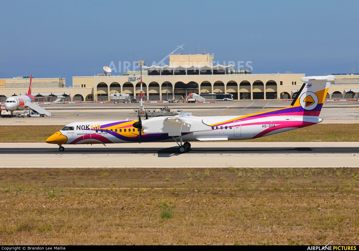 Nok Air HS-OQA aircraft at Malta Intl