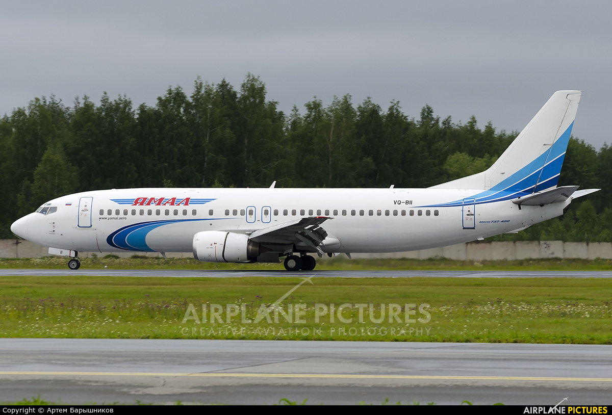 Yamal Airlines VQ-BII aircraft at Tyumen-Roschino
