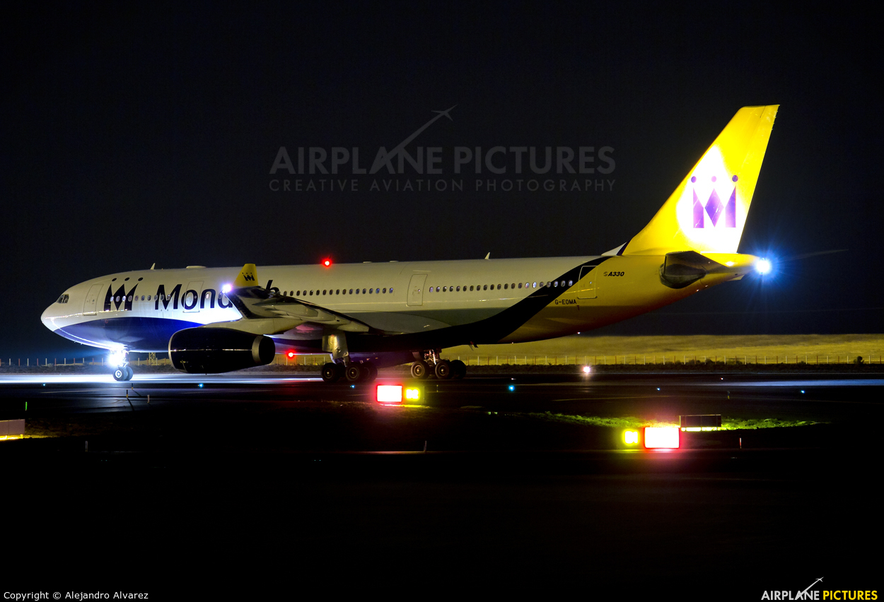 Monarch Airlines G-EOMA aircraft at Tenerife Sur - Reina Sofia