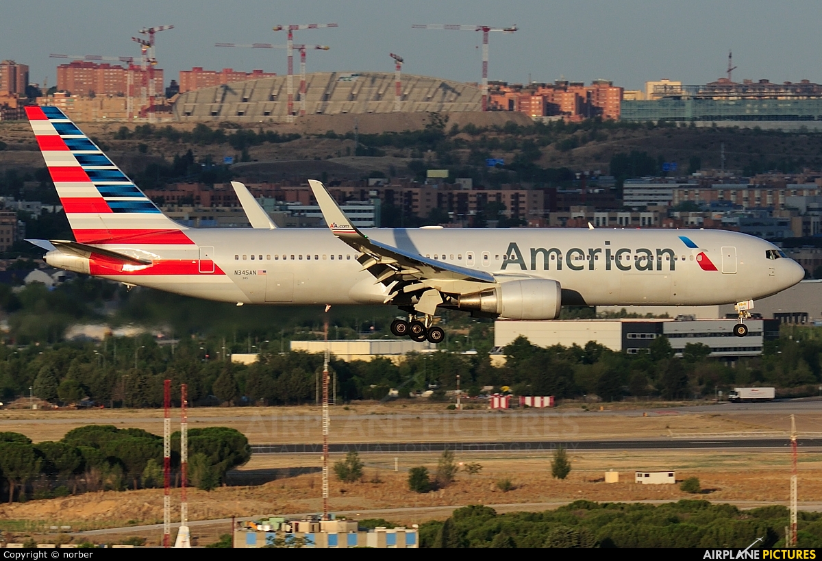 American Airlines N345AN aircraft at Madrid - Barajas
