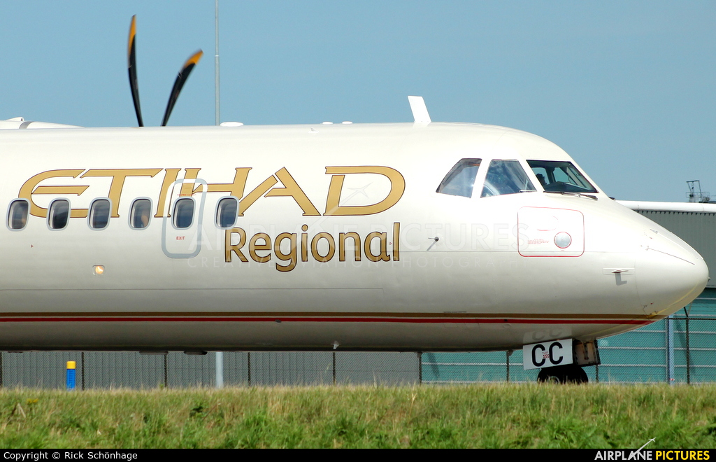Etihad Regional - Darwin Airlines HB-ACC aircraft at Amsterdam - Schiphol