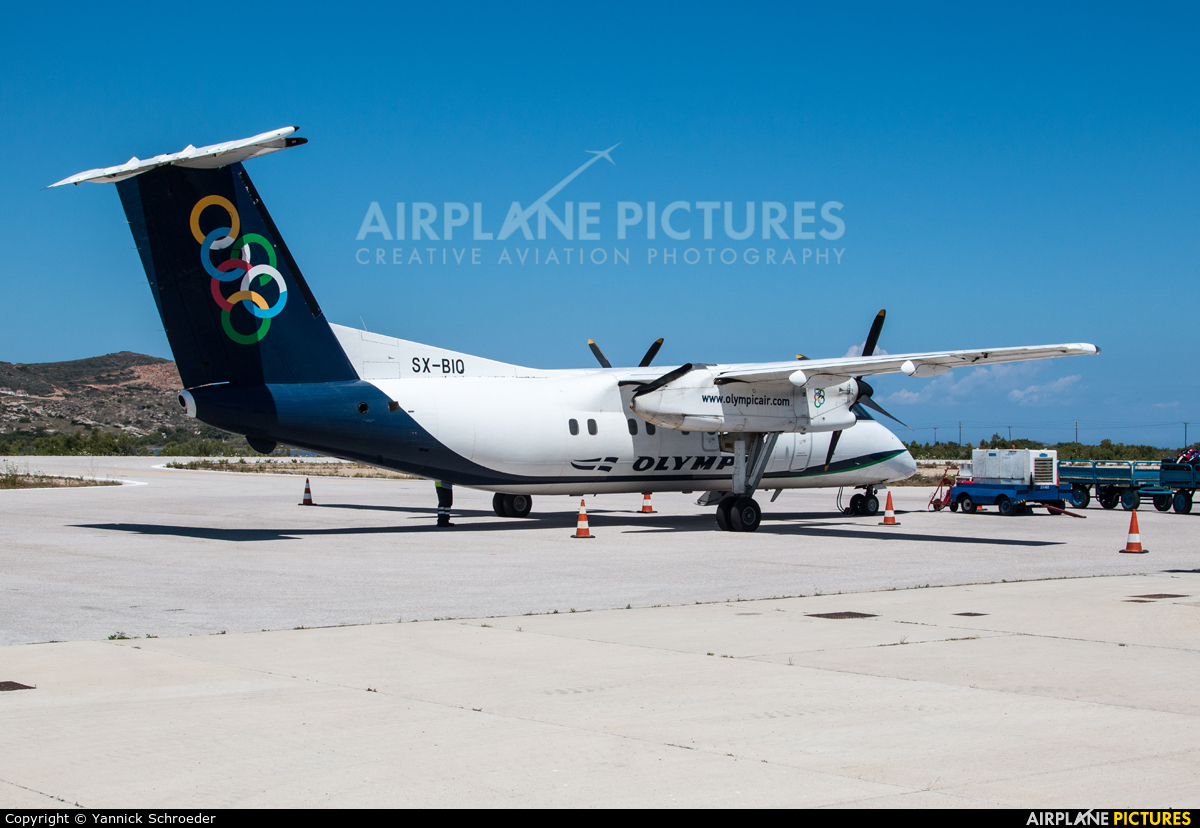 Olympic Airlines SX-BIQ aircraft at Naxos