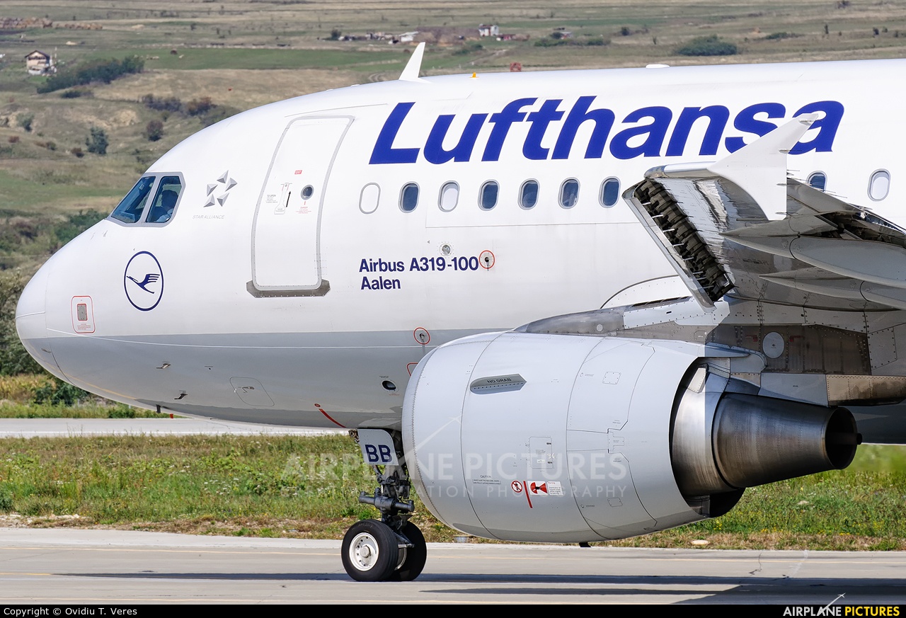 Lufthansa D-AIBB aircraft at Cluj Napoca - Someseni