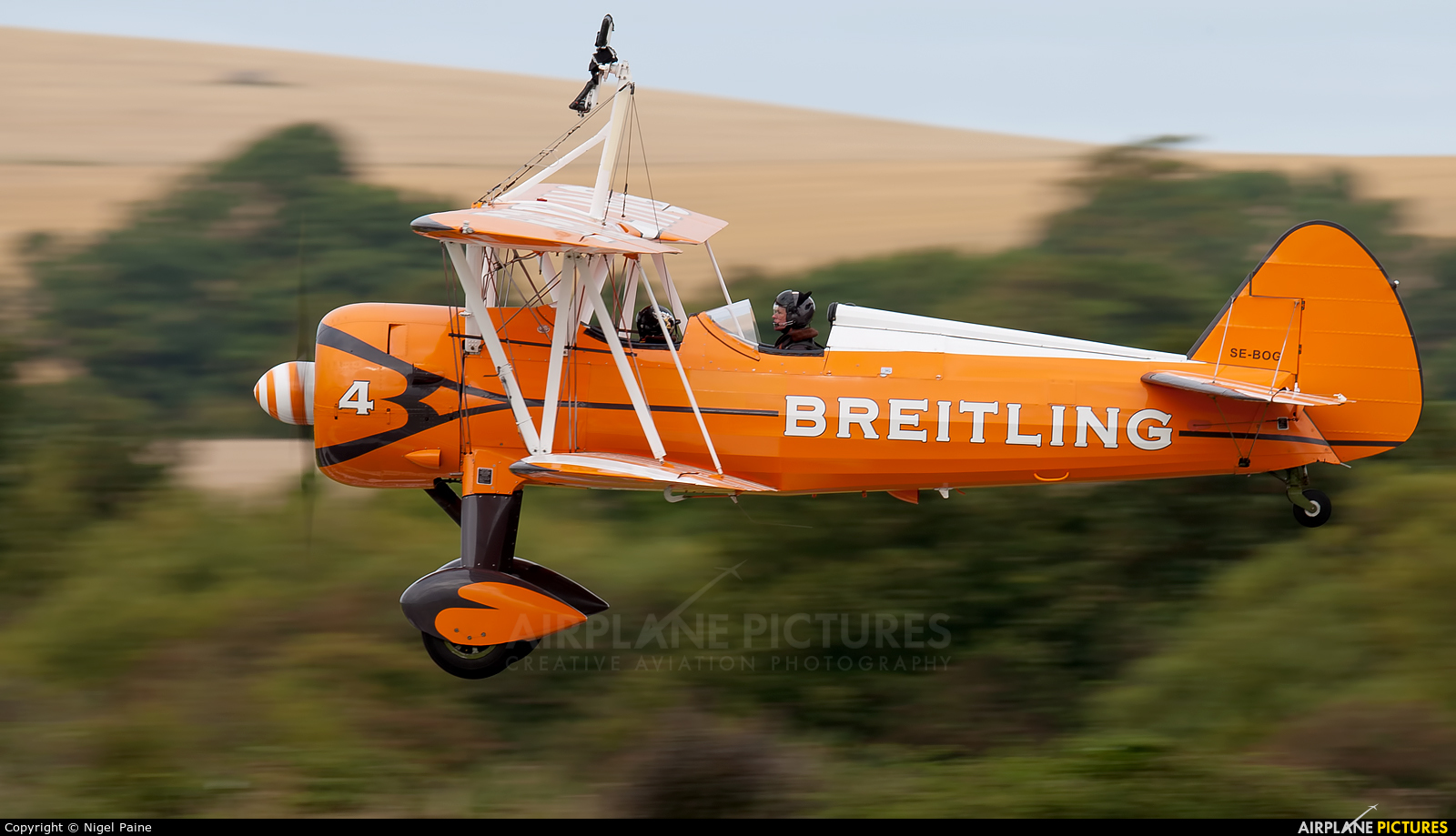 Breitling Wingwalkers SE-BOG aircraft at Brighton - Shoreham