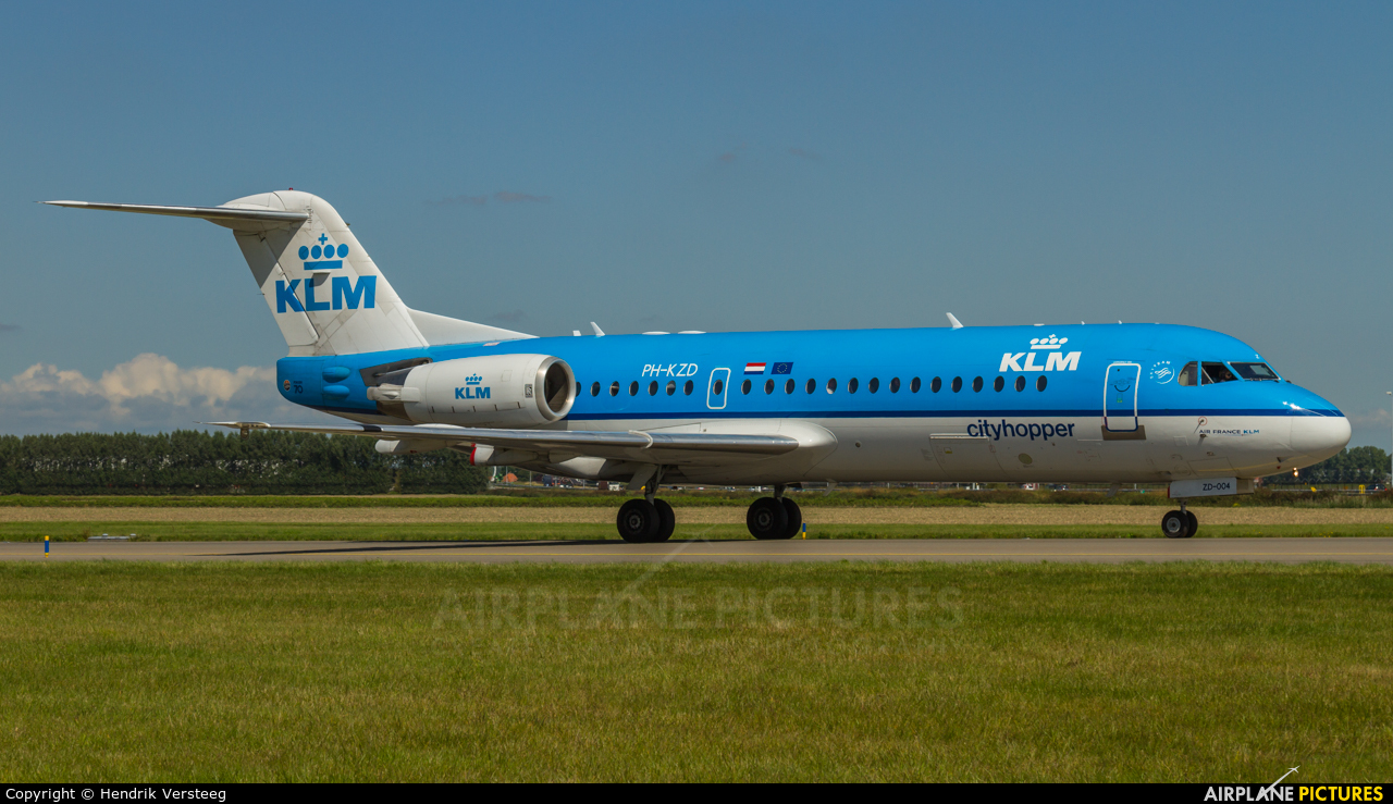 KLM Cityhopper PH-KZD aircraft at Amsterdam - Schiphol