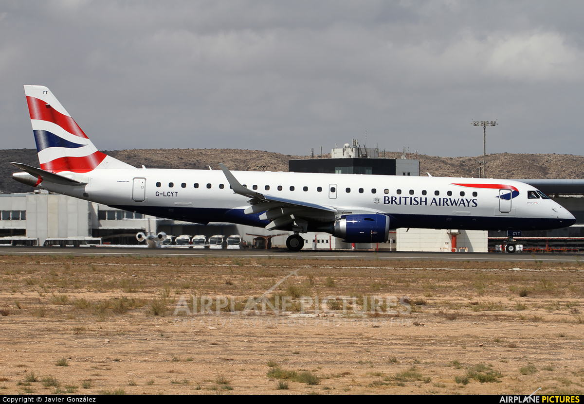 British Airways - City Flyer G-LCYT aircraft at Alicante - El Altet