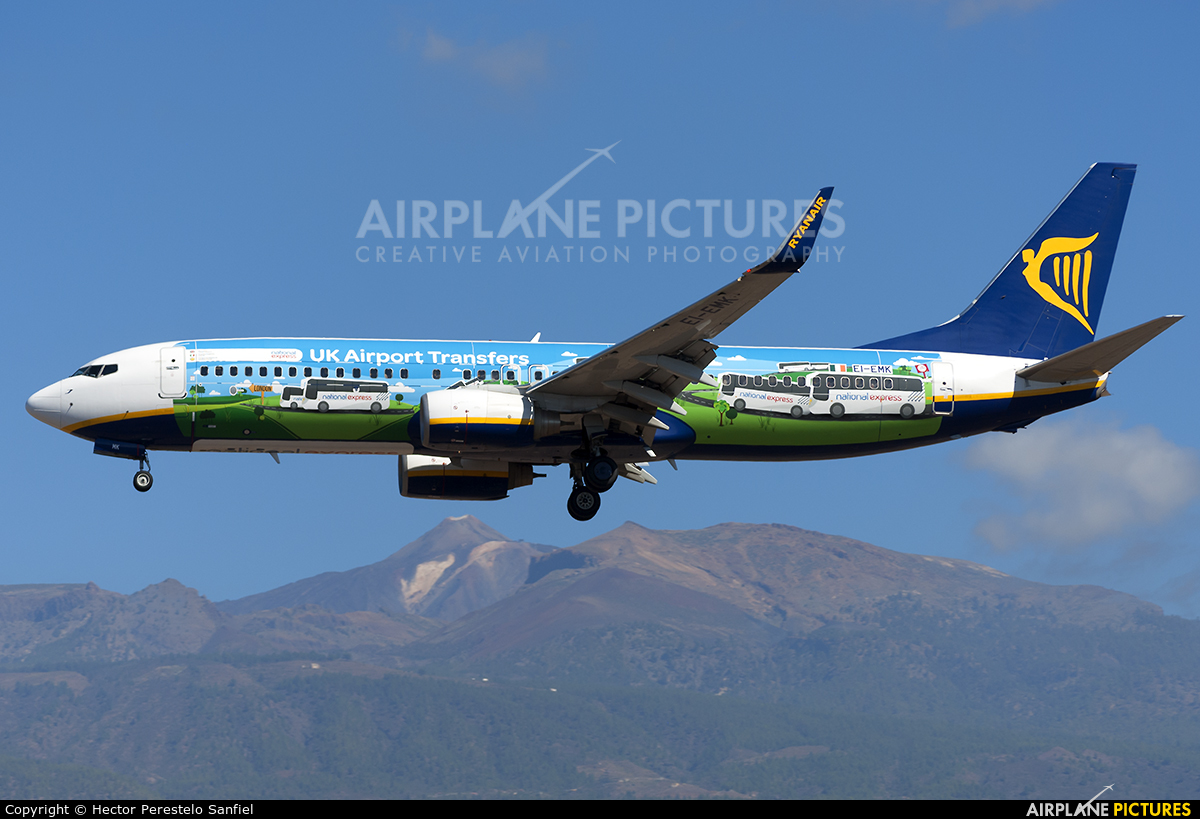 Ryanair EI-EMK aircraft at Tenerife Sur - Reina Sofia