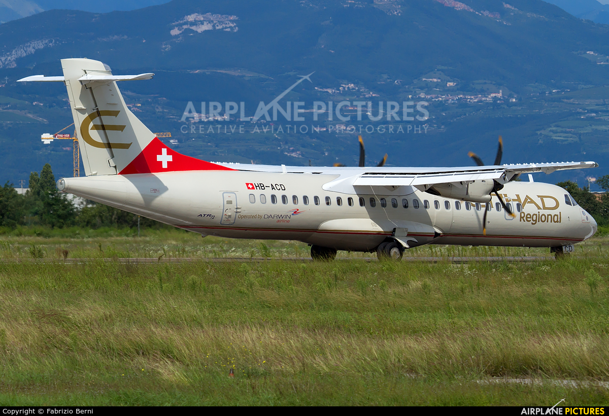 Etihad Regional - Darwin Airlines HB-ACD aircraft at Verona - Villafranca