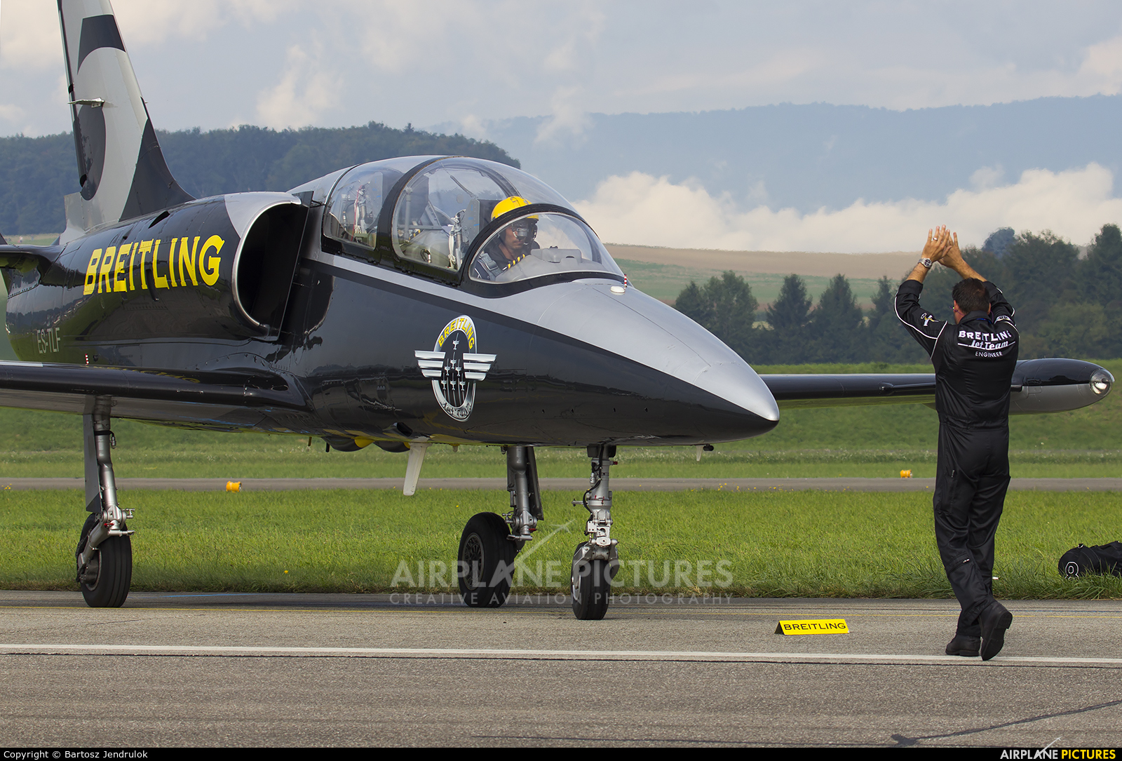 Breitling Jet Team ES-TLF aircraft at Payerne