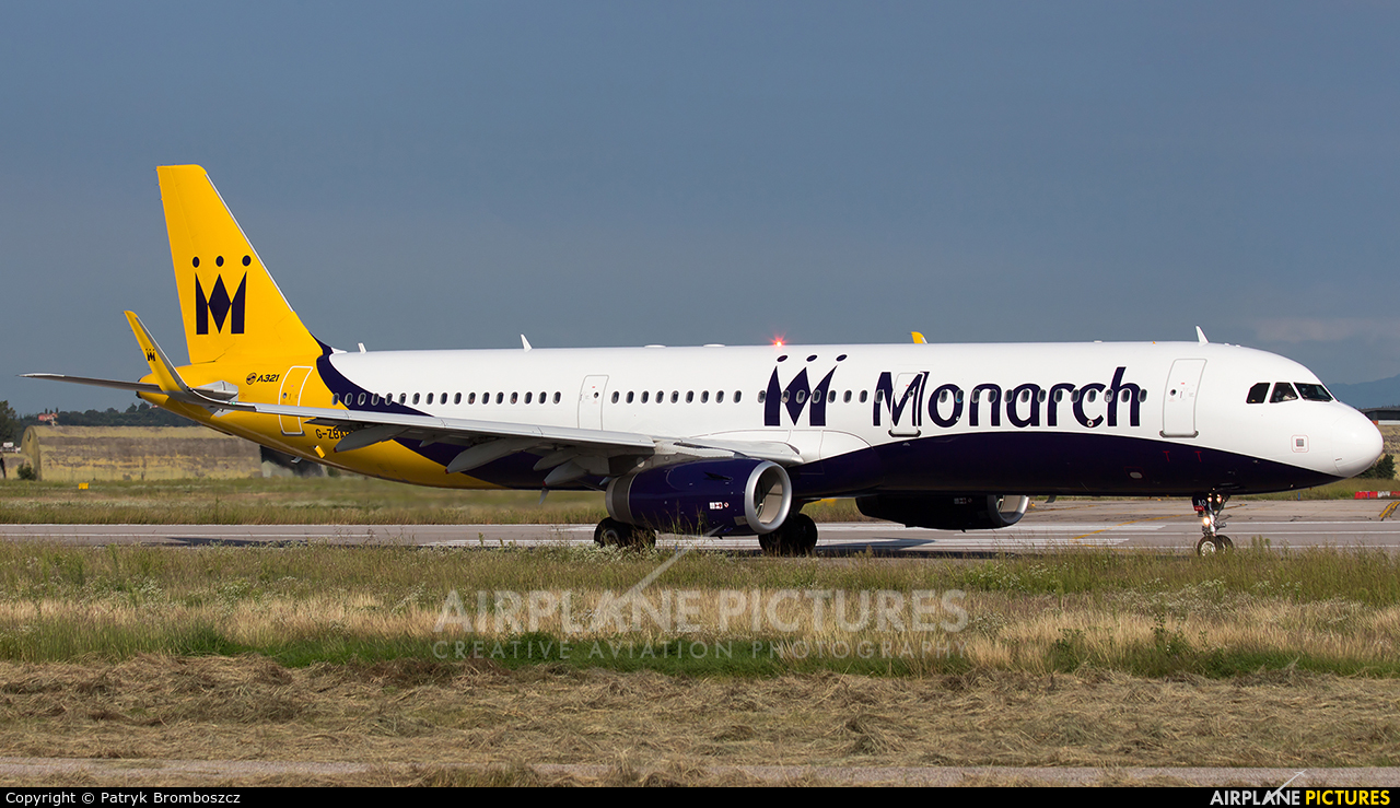 Monarch Airlines G-ZBAO aircraft at Verona - Villafranca