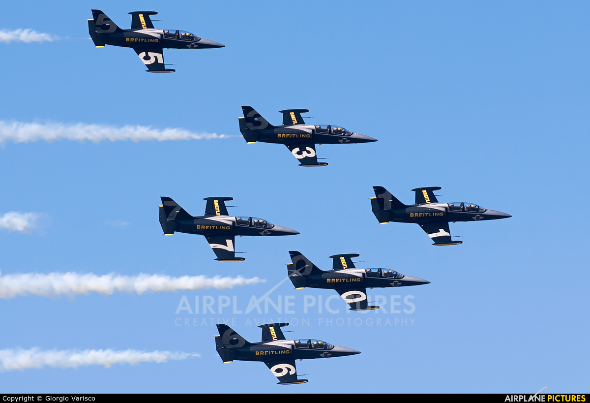 Breitling Jet Team ES-YLN aircraft at Payerne