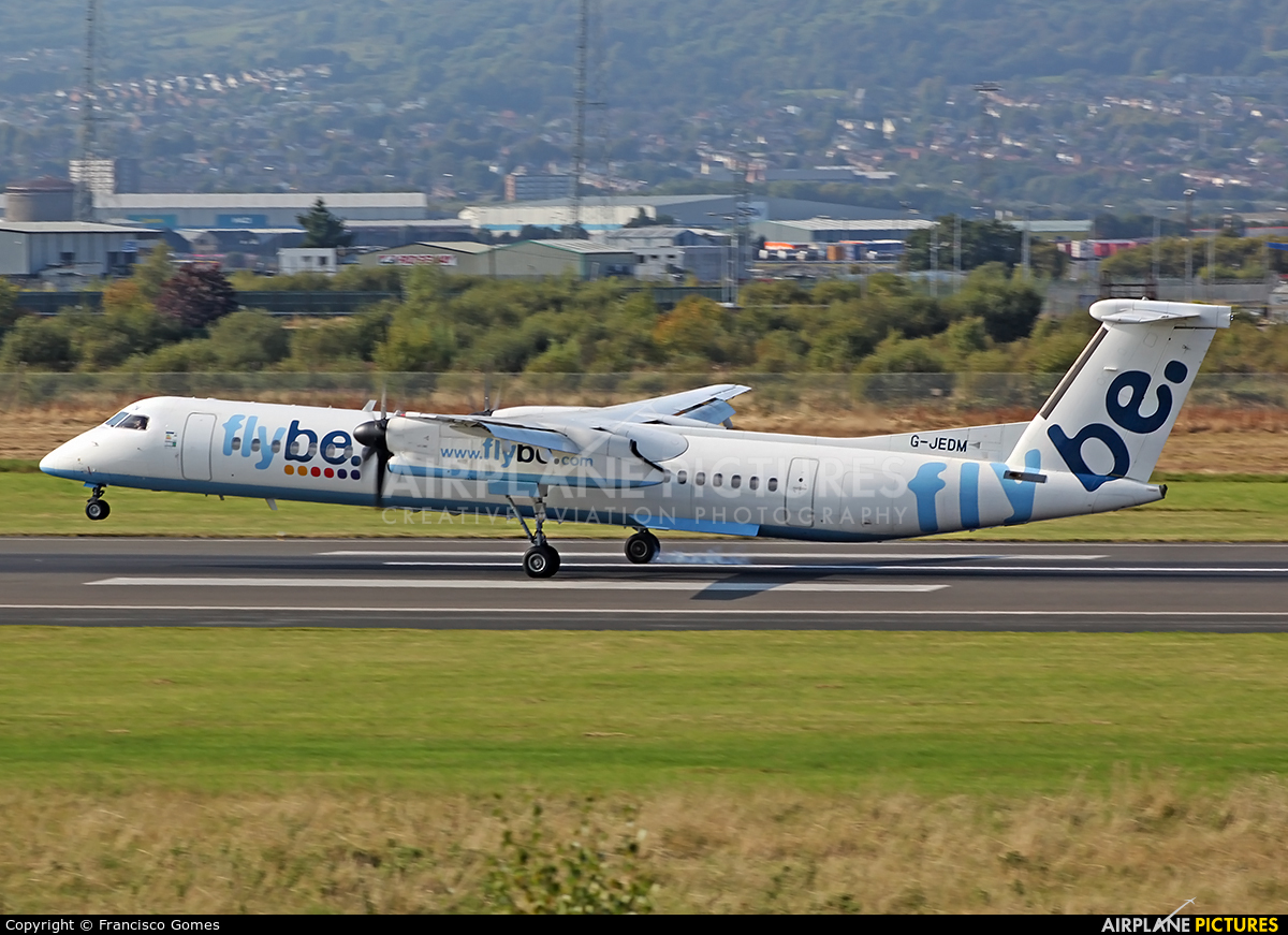 Flybe G-JEDM aircraft at Belfast City - George Best
