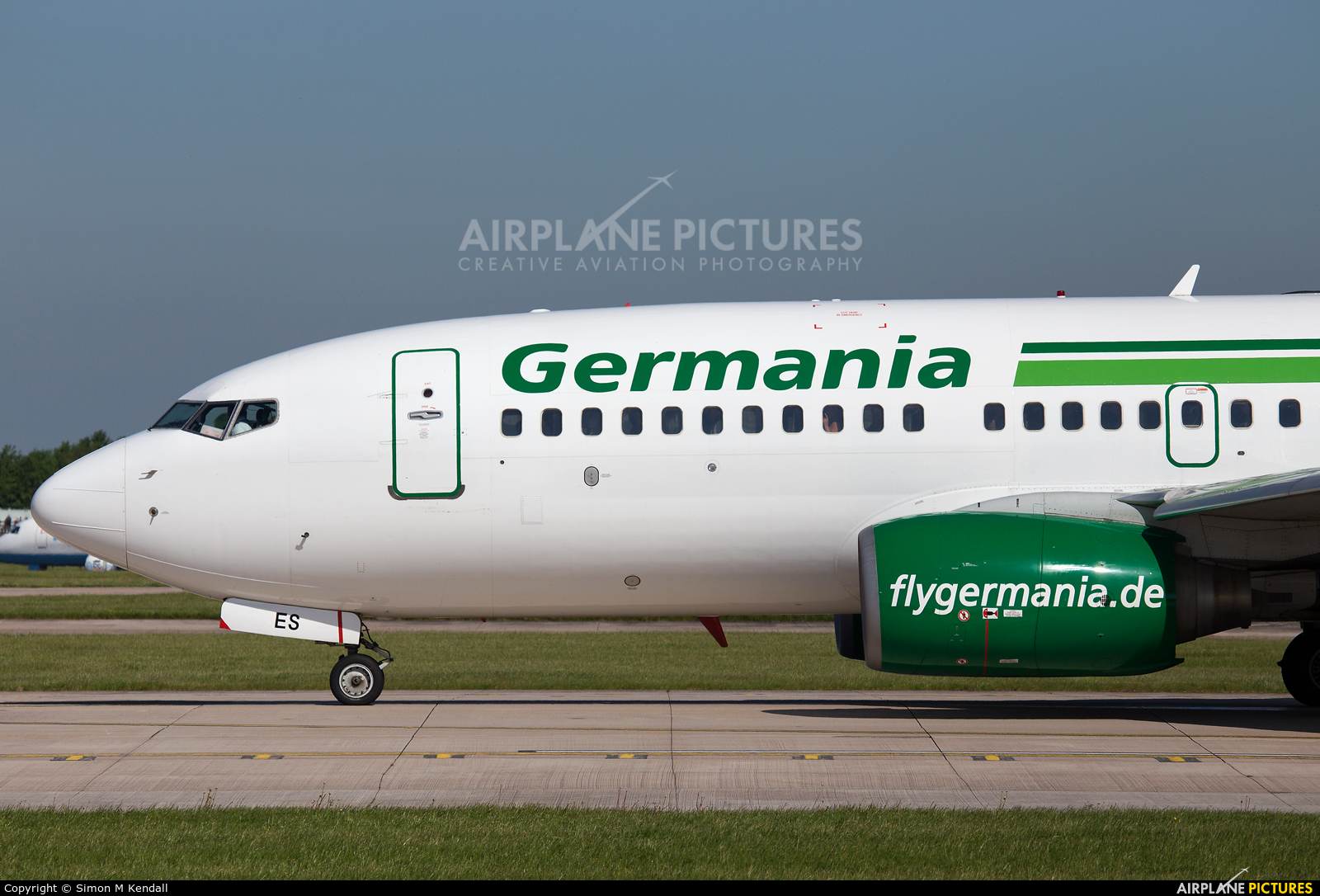 Germania D-AGES aircraft at Manchester