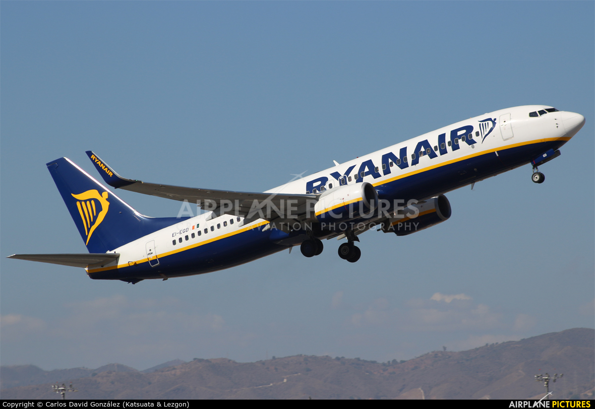Ryanair EI-EGD aircraft at Málaga