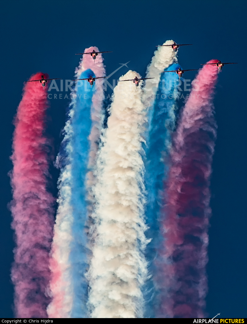 Royal Air Force "Red Arrows" XX245 aircraft at Kleine Brogel