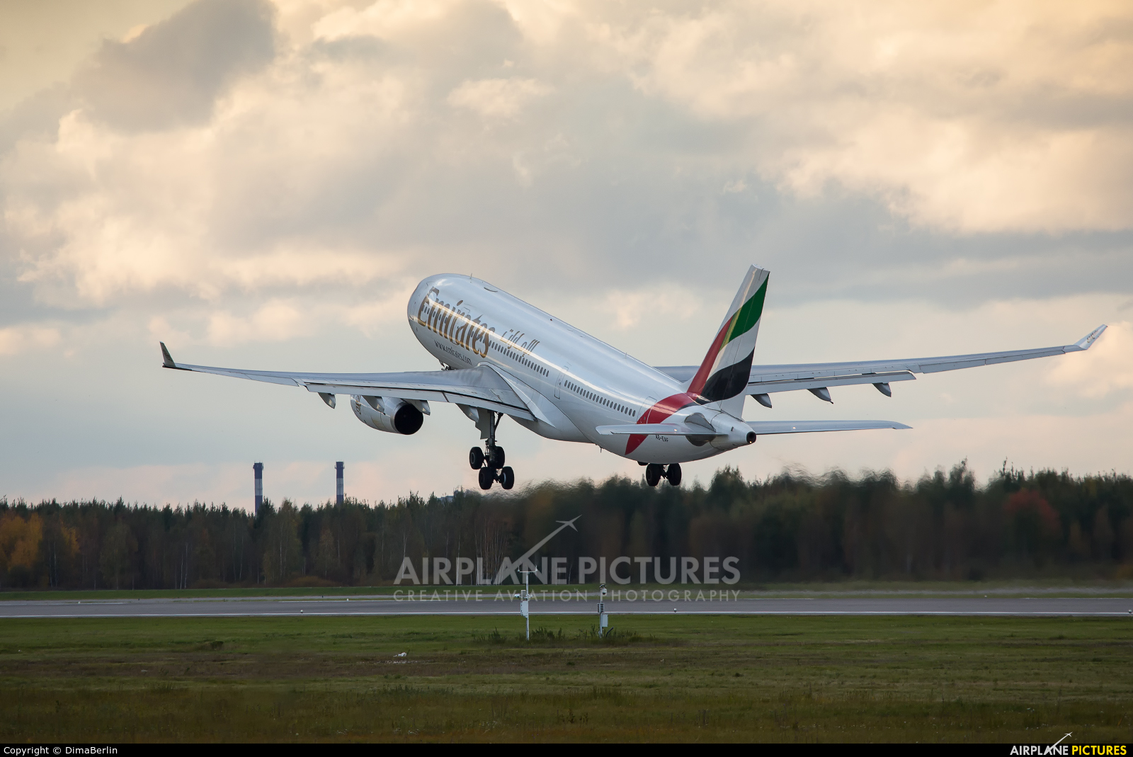 Emirates Airlines A6-EAF aircraft at St. Petersburg - Pulkovo