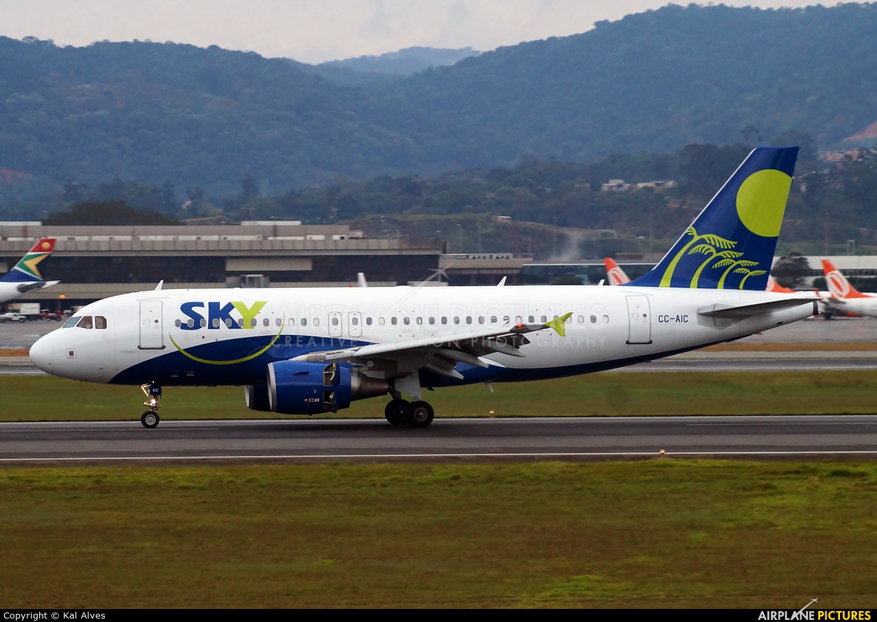 Sky Airlines (Chile) CC-AIC aircraft at São Paulo - Guarulhos
