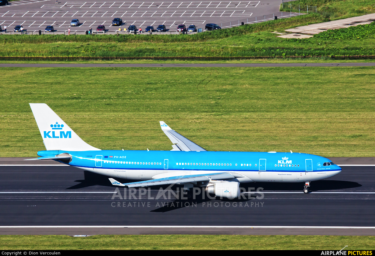 KLM PH-AOE aircraft at Amsterdam - Schiphol