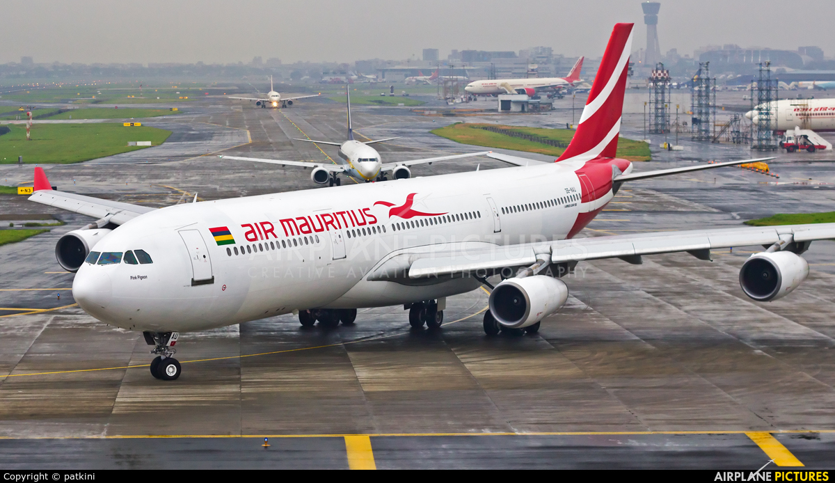 Air Mauritius 3B-NAU aircraft at Mumbai - Chhatrapati Shivaji Intl