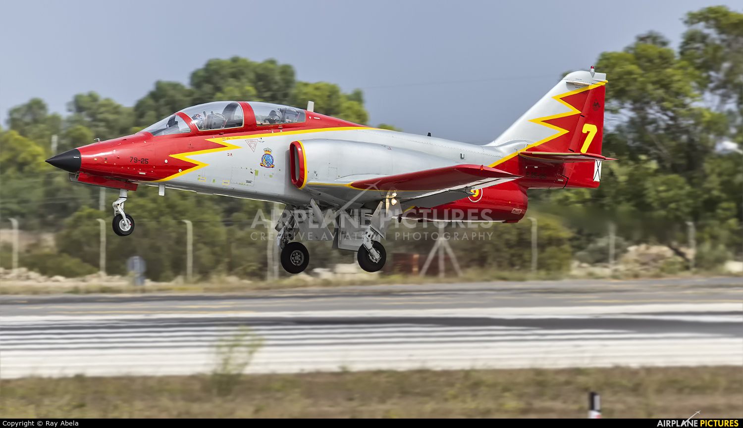 Spain - Air Force : Patrulla Aguila E25-25 aircraft at Malta Intl